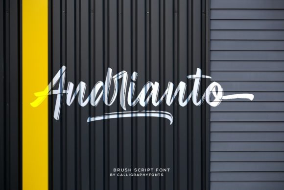 Andrianto: The Brushed Handwritten Font for Versatile Design