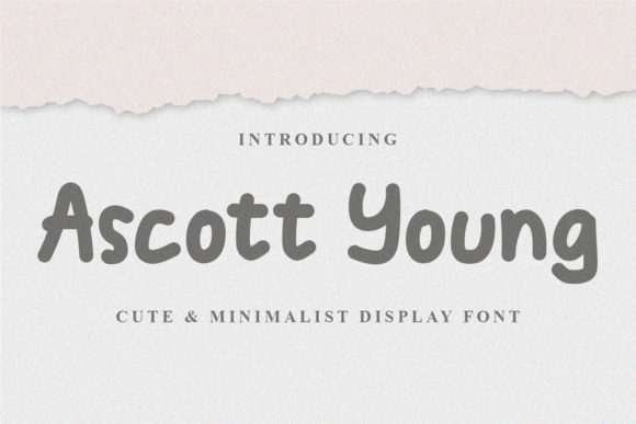 Ascott Young: A Minimalist Brushed Font