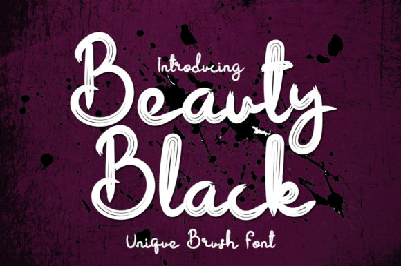 Beauty Black: The Chic Script Font for Elegant Designs