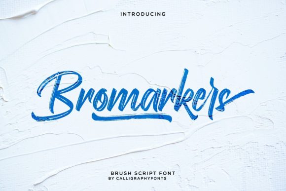 Bromarkers: Elevating Design with Fluid Script Typography