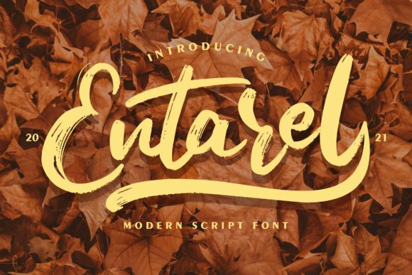 Entarel: A Brushed Script for Modern Branding