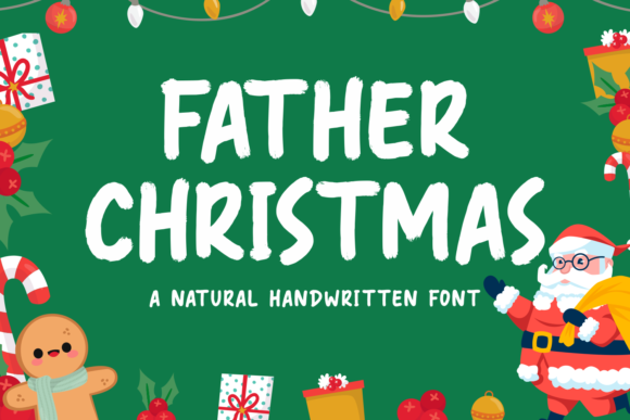 Father Christmas: Elevating Design with a Brushed Display Font