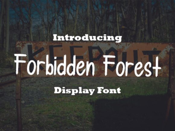 Forbidden Forest: A Sweet Handwritten Font