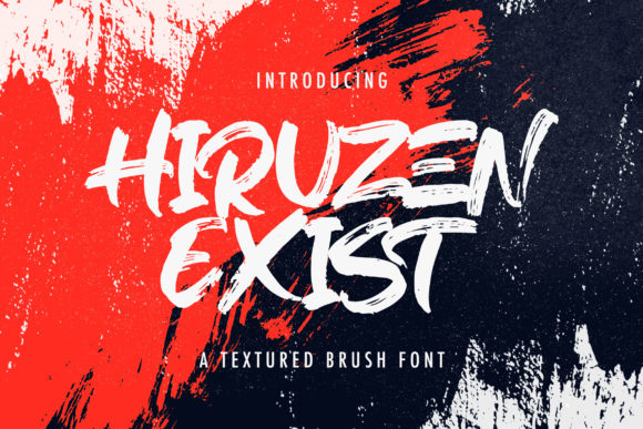 Hiruzen Exist: Bold Brush Typography for Creators