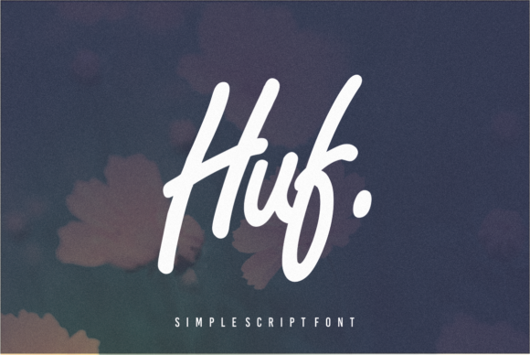Huf Font: The Casual Brush Script for Personalized Design