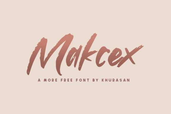 Makcex: The Brushed Font for Modern Branding