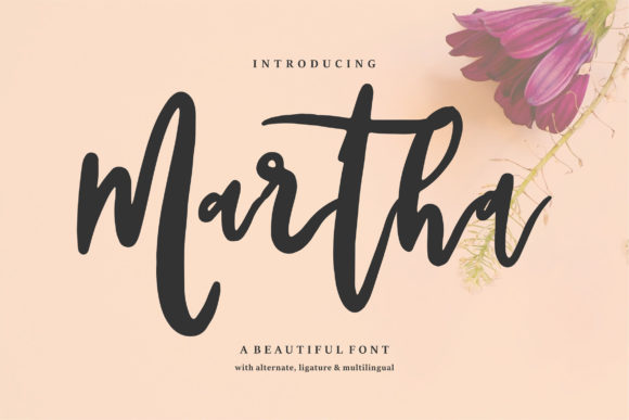 Martha: A Practical Review of the Handwritten Brush Font