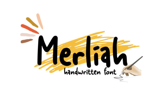 Merliah: The Relaxed Brush Font