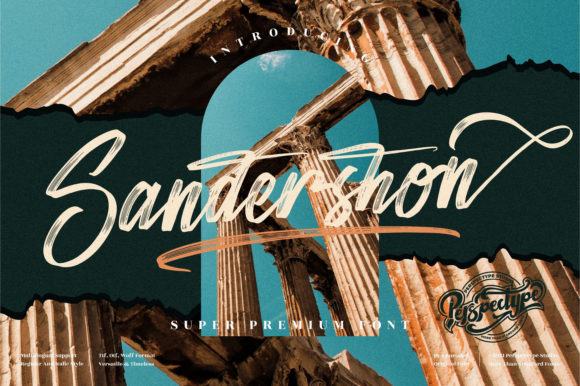 Sandershon: Bold Script for Modern Design