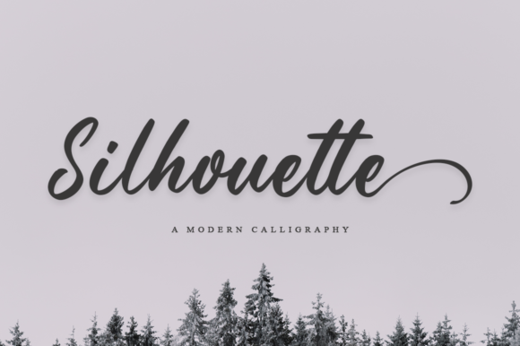 Silhouette: A Balanced Brushed Script for Modern Design